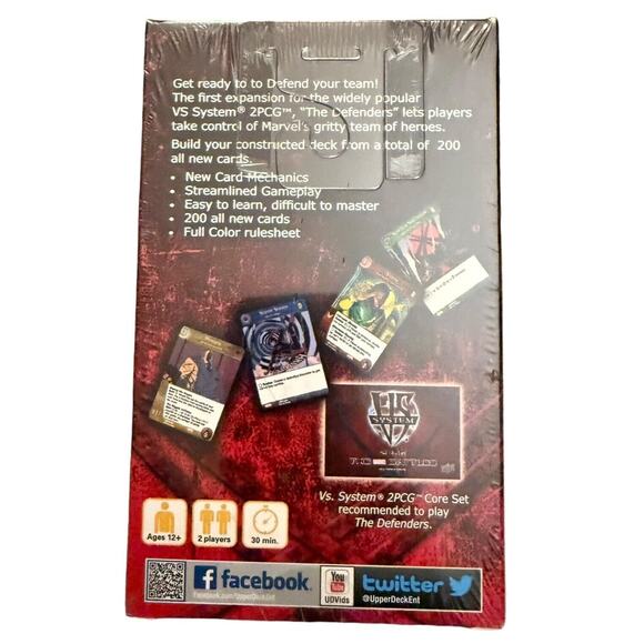 Upper Deck UD VS System 2PCG Marvel The Defenders Box New Sealed - Picture 2 of 8